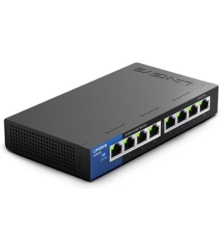 Linksys LGS108 Switch 8-Port Desktop Business Gigabit : Buy Online